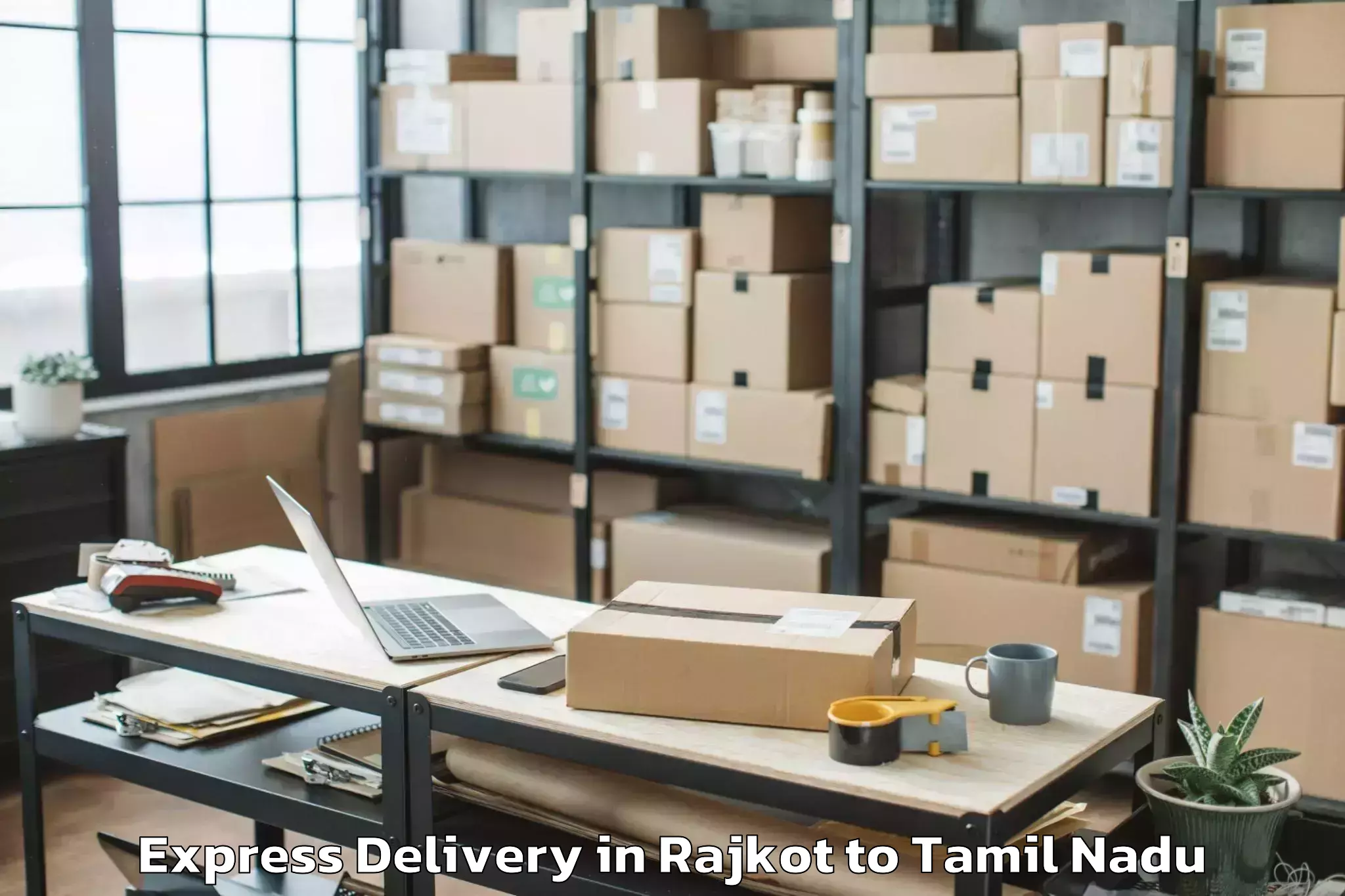 Leading Rajkot to Kadambur Express Delivery Provider